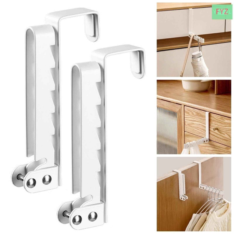No-Drill Over-Door Clothes Hook, Foldable Storage Hanger - Image 1