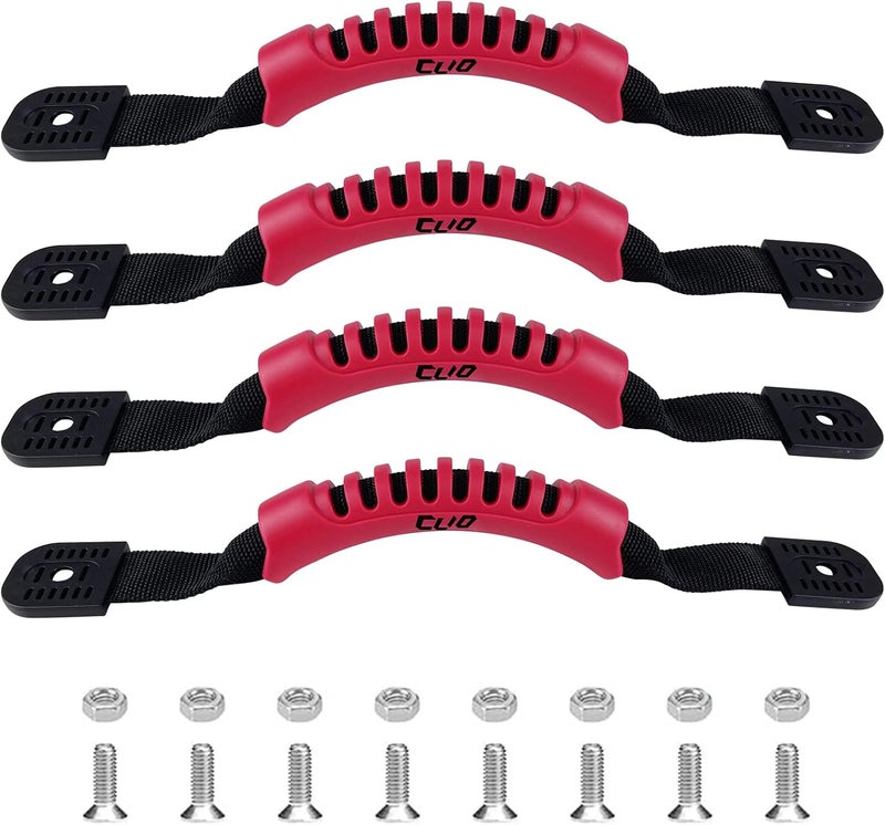 CLIO 4 Pack Kayak Carry Handles for Ocean Perception Water Outdoor Sport Canoe Boat Kayak with Screws - Image 1