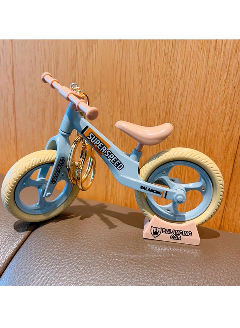 Unique Key Pendant - Pulley Bicycle Keychain for Handbags and Backpacks, Novelty Desktop Ornaments, Bicycle Model Charm Keychain Cute Pendant Creative Gift(Light Blue)  - Image 4