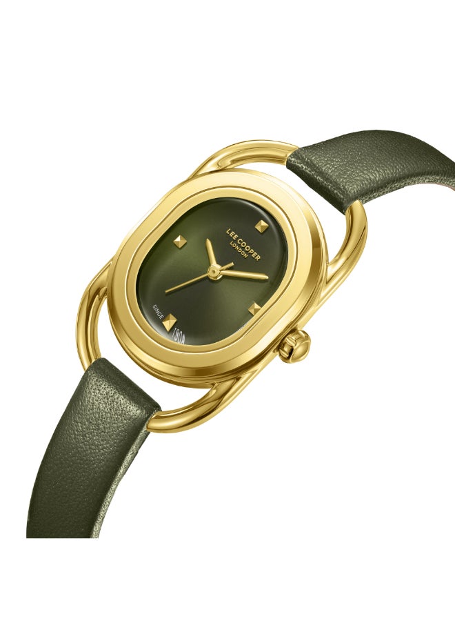 لي كوبر ساعة جلد نسائية بعقارب . -  مم - Image 2