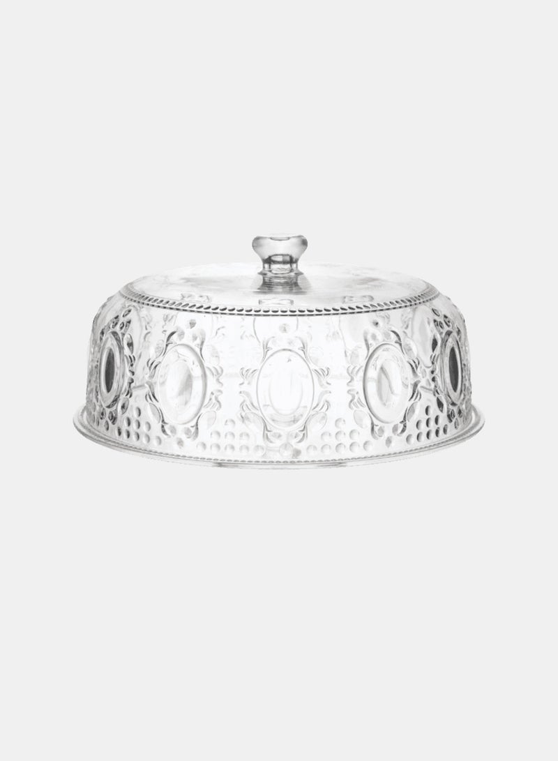 Baci Milano, Clear Cake Platter, Diam. 32 Cm, Baroque & Rock, Acrylic - Image 1