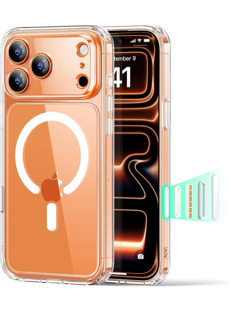 URBANNX iPhone 17 Pro Max Case, Camera Control Cover, Compatible with MagSafe Accessories, TPU, Military-Grade Drop Protection, Shock-Absorbing Air Guard Corners, Hybrid Series, Clear - Image 1