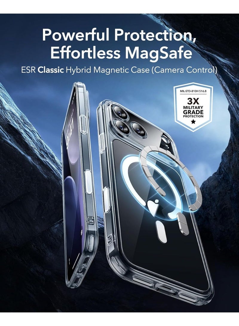 URBANNX iPhone 17 Pro Max Case, Camera Control Cover, Compatible with MagSafe Accessories, TPU, Military-Grade Drop Protection, Shock-Absorbing Air Guard Corners, Hybrid Series, Clear - Image 3