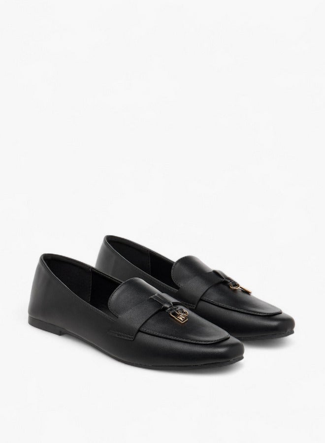 Flora Bella By Shoexpress Metal Accent Slip-On Loafers - Image 3