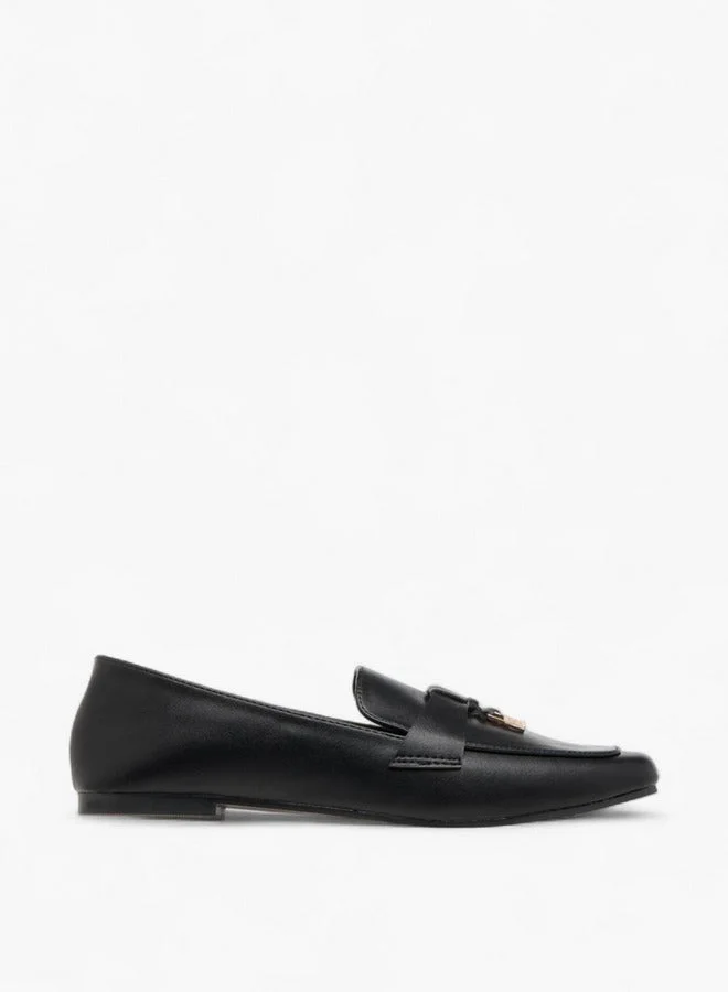 Metal Accent Slip-On Loafers