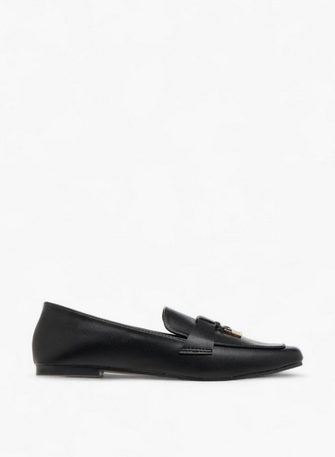 Flora Bella By Shoexpress Metal Accent Slip-On Loafers - Image 1