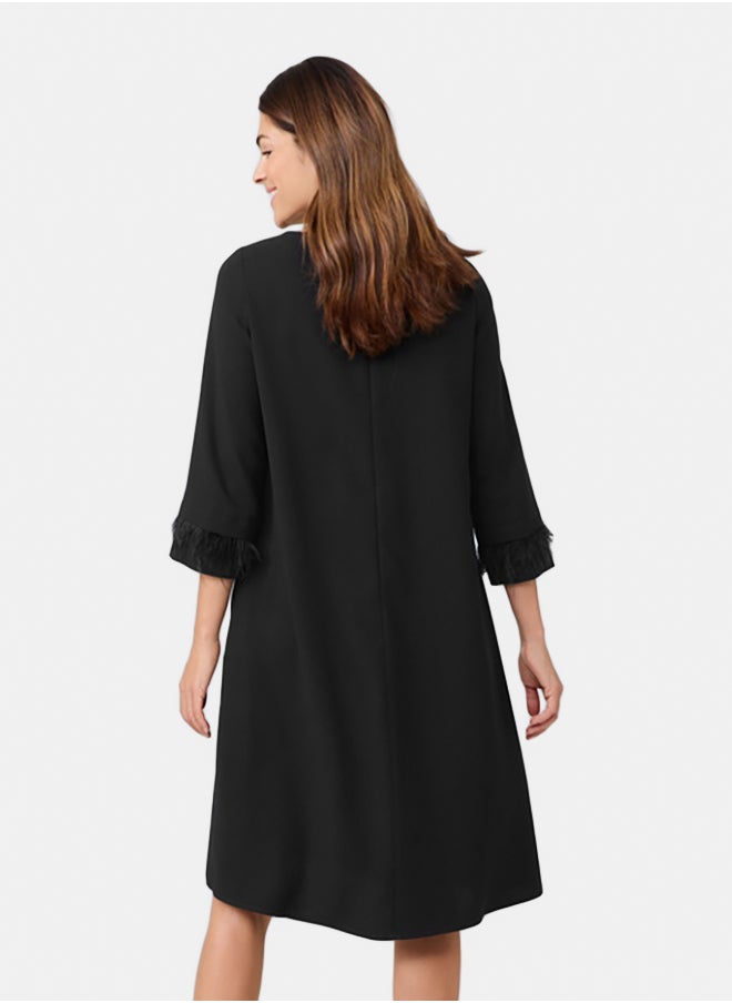 GERRY WEBER Dress With A Decorative Sleeve Hem  - Image 3