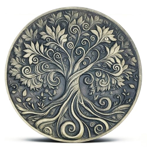 Rumkou Inspirational Coins Tree of Life Challenge Coin Motivational Quote Artistic Design - Image 1