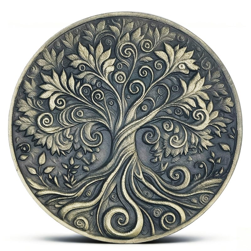 Rumkou Inspirational Coins Tree of Life Challenge Coin Motivational Quote Artistic Design - Image 3