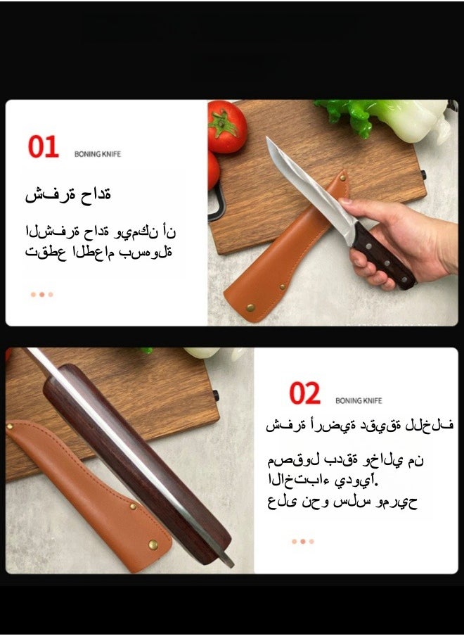 Browning - Stainless Steel Forged Boning Knife Butcher Knife Chef Knife Slaughter Cattle and Sheep Meat Cutting Knife - Image 1