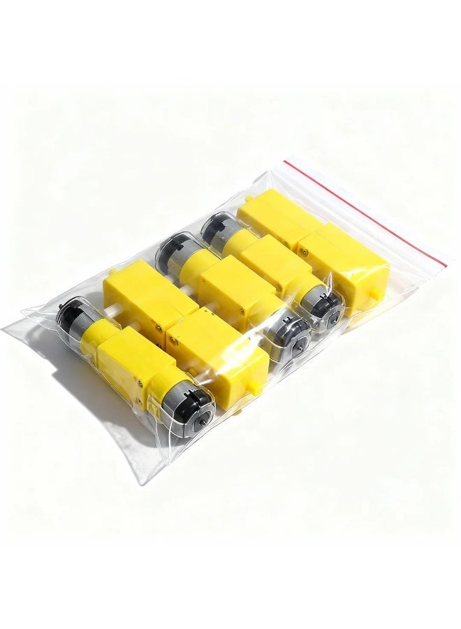 robotgcc Smart Robot Chassis TT Motor Pack (4pcs) | 3–6V DC Dual Shaft Geared Motors | Compatible with Arduino Car, STEM Lab, DIY Robotics, Engineering Education - Image 4