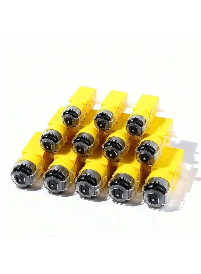 robotgcc Smart Robot Chassis TT Motor Pack (4pcs) | 3–6V DC Dual Shaft Geared Motors | Compatible with Arduino Car, STEM Lab, DIY Robotics, Engineering Education - Image 3
