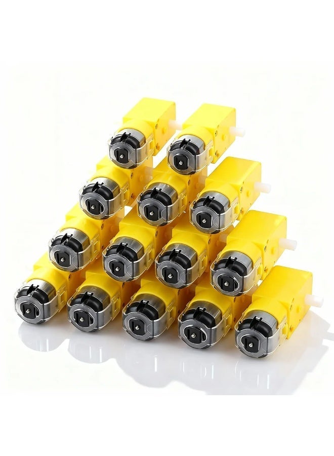 robotgcc Smart Robot Chassis TT Motor Pack (4pcs) | 3–6V DC Dual Shaft Geared Motors | Compatible with Arduino Car, STEM Lab, DIY Robotics, Engineering Education - Image 2