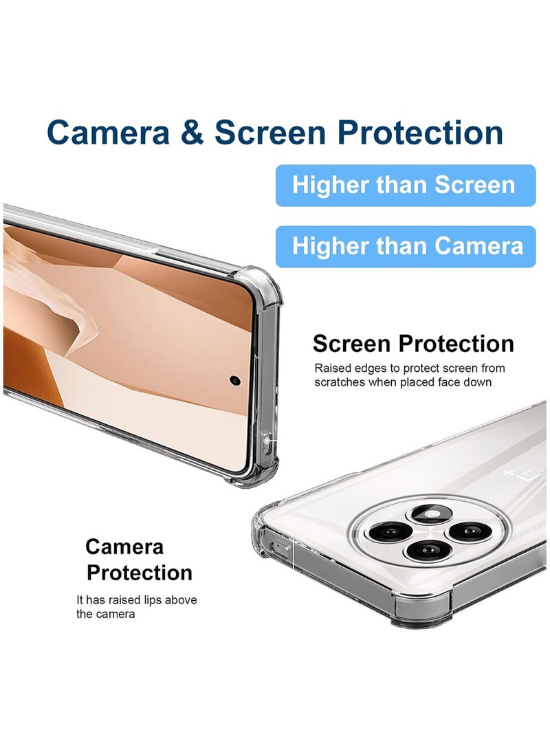Case for OnePlus 13R 5G Case Cover Soft Clear TPU Case Lightweight Shock Protective Cover with Camera Protection Designed for 1 + 13R 5G - Image 3