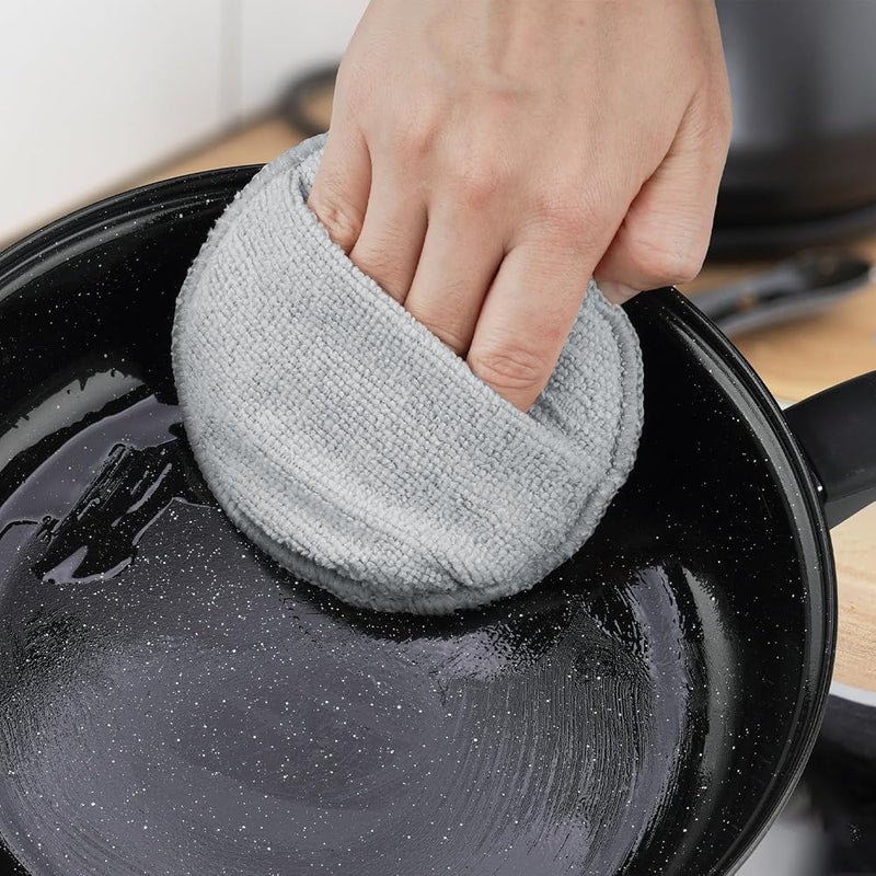 NALACAL Microfiber Wax Applicator Pads, Wax & Oil Applicator 4-Pack, Reusable Microfiber & Sponge Pads for Scratch-Free Cutting Board Maintenance & Versatile Home Polishing, Machine Washable for Long-Term Use - Image 3