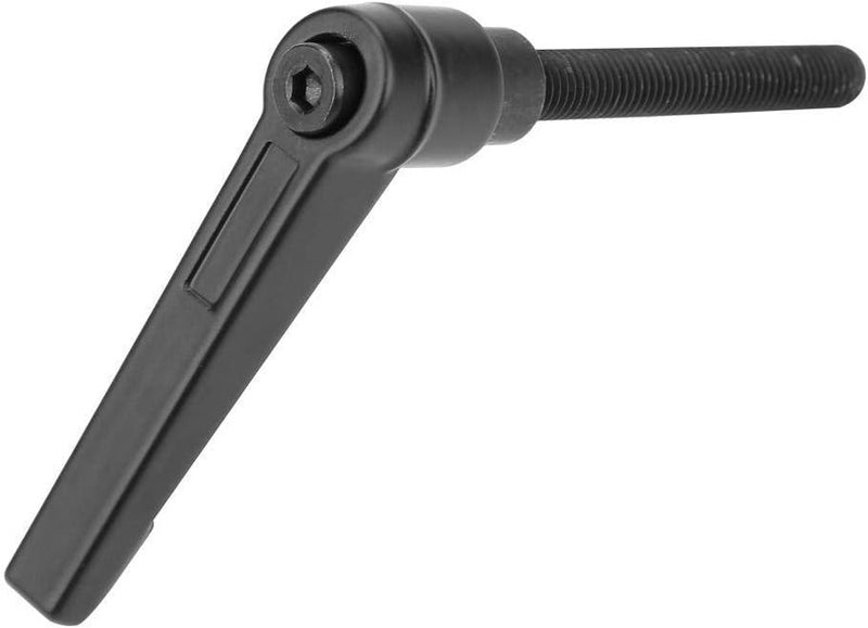 Hilitand 4PCS Clamping Lever Handle,M8 Stainless Steel Male Thread Adjustable Handle Machine Knobs,Black (32MM) - Image 1