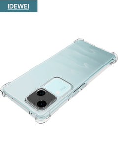 IDEWEI VIVO V30 Case, Designed for VIVO V30 5G Case, Vivo V30 Cover with Four Corner Anti-Fall Airbags, Slim Flexible TPU Rubber Soft Silicone Back Cover for VIVO V30 5G (Clear)  - Image 4