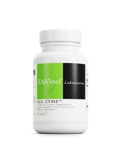 Davinci Labs All-Zyme - Dietary Supplement to Support Digestive Tract Function and Nutrient Absorption - with Calcium, Pepsin, Bromelain, Papain, Pancreatin and More - Gluten-Free - 90 Tablets  - Image 1
