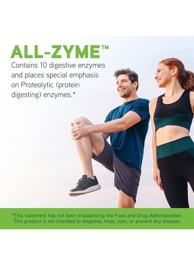 Davinci - Labs All-Zyme - Dietary Supplement to Support Digestive Tract Function and Nutrient Absorption - with Calcium, Pepsin, Bromelain, Papain, Pancreatin and More - Gluten-Free - 90 Tablets - Image 1