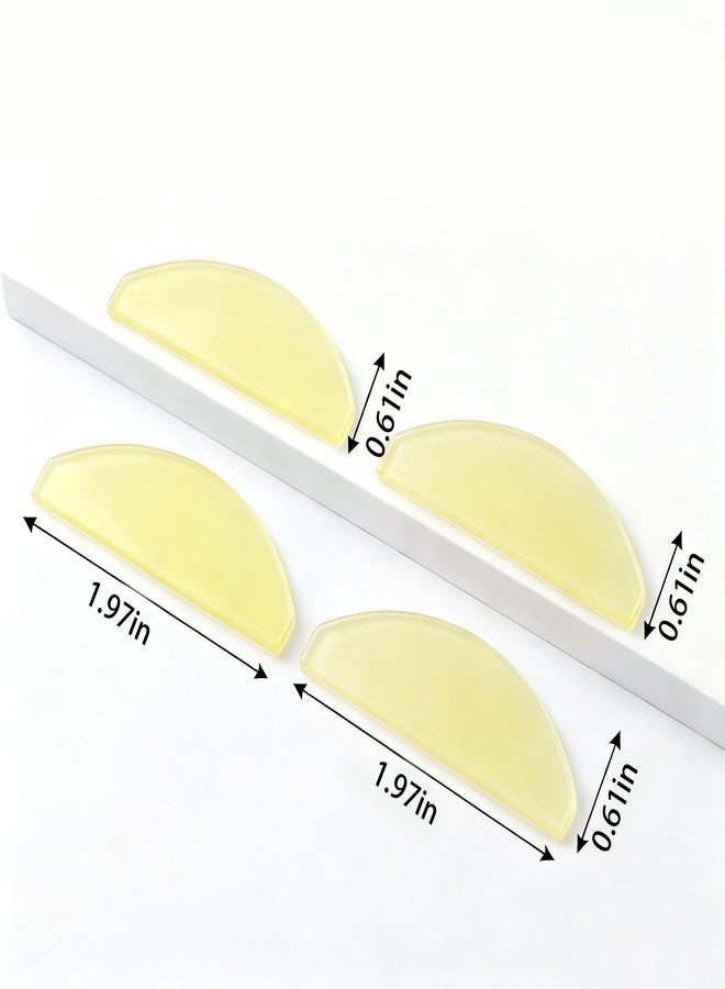 CZMZHFC Lash Lift Shields – Washable and Reusable Korean Super Sticky Flat Pads for Eyelash Perm, No.1 Lash Lift Softening Shields for Women Beauty, Pink (2 Pairs Yellow) - Image 2