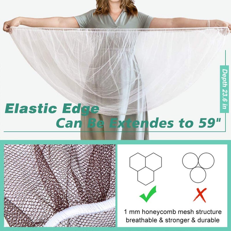 Sysmie Durable Baby Mosquito Net (2 Pack) - Perfect Bug Net for Strollers, Bassinets, Cradles, Playards, Pack N Plays and Portable Mini Crib (Coffee) - Image 2