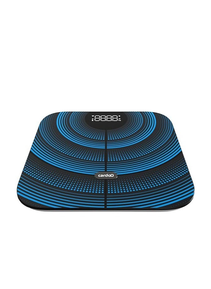 I Carer - Smart Scale – 19 Body Parameters, Heart Rate Monitoring, and AI-Powered Health Insights – Multi-User Management and Goal Setting – Black - Image 1