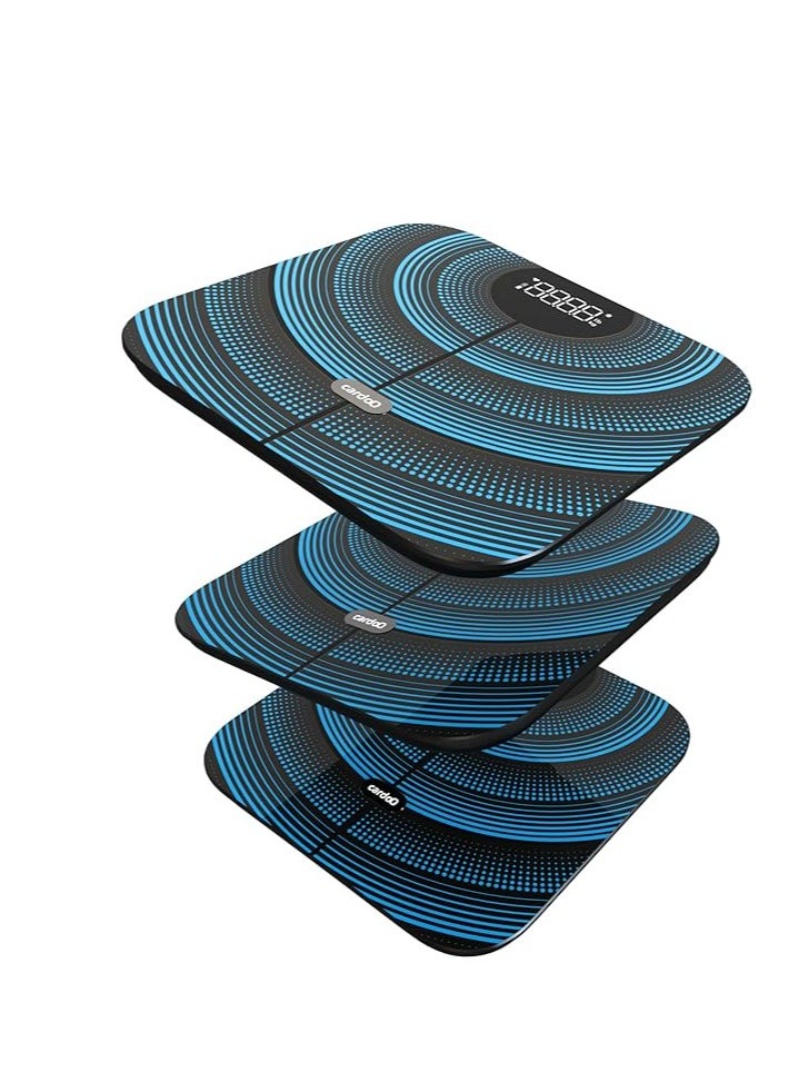 I Carer - Smart Scale – 19 Body Parameters, Heart Rate Monitoring, and AI-Powered Health Insights – Multi-User Management and Goal Setting – Black - Image 1