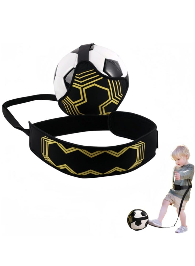 Generic NETTING Football Training Belt Speed Training Auxiliary Belt Hands-Free Adjustable Solo Soccer Trainer Elastic Belt for Kids Adults Football Volleyball  - Image 1