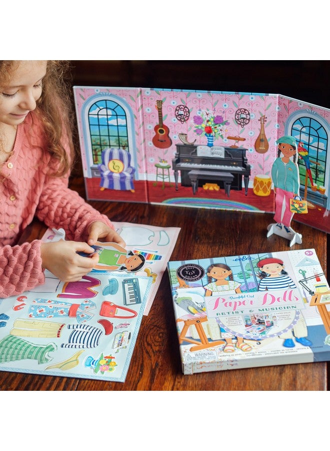 eeBoo Musician and Artist Paper Doll Reusable Set - Image 5