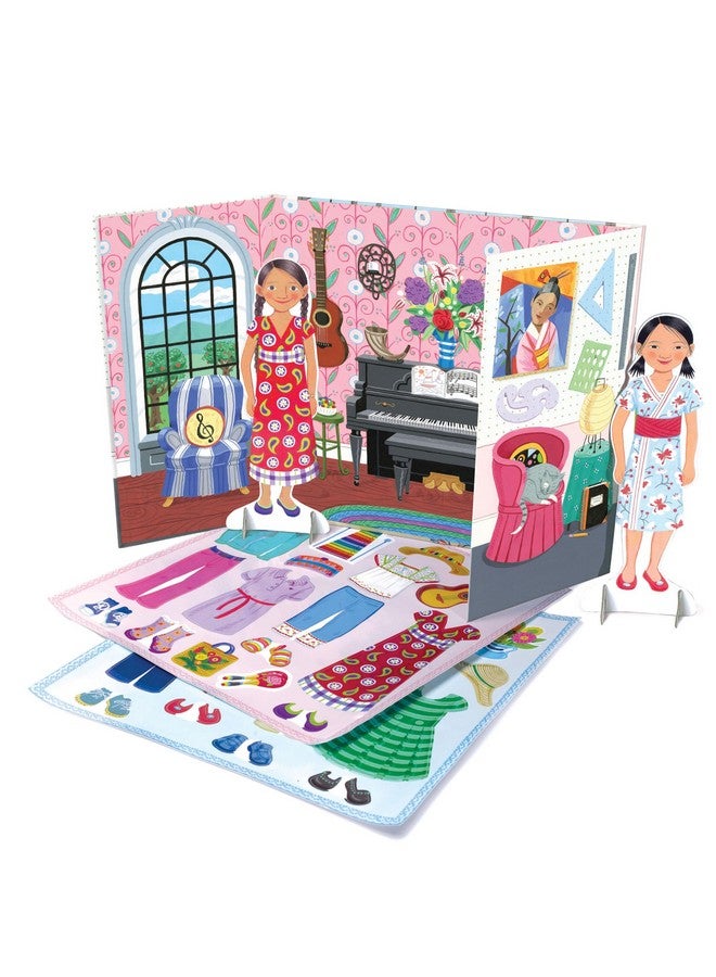 eeBoo Musician and Artist Paper Doll Reusable Set - Image 3