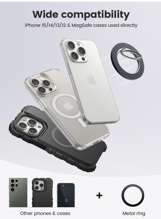 SUPER SO Phone Ring Holder for MagSafe, Strong Magnet Phone Grip Stand Holder Anti-Scratch Adjustable Kickstand for iPhone 16 15 14 13 12, Pro, Pro Max, Mini, Plus, for Magnetic phone cases, u0026 Android De  - Image 5