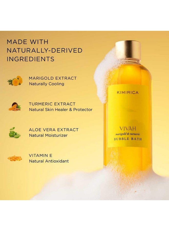 Kimirica Vivah Bubble Bath Bottle With Goodness Of Aloe Vera Extract, Marigold Extract, Turmeric Extract, Vitamin E, Pro-Vitamin B5, 250ml - Image 5