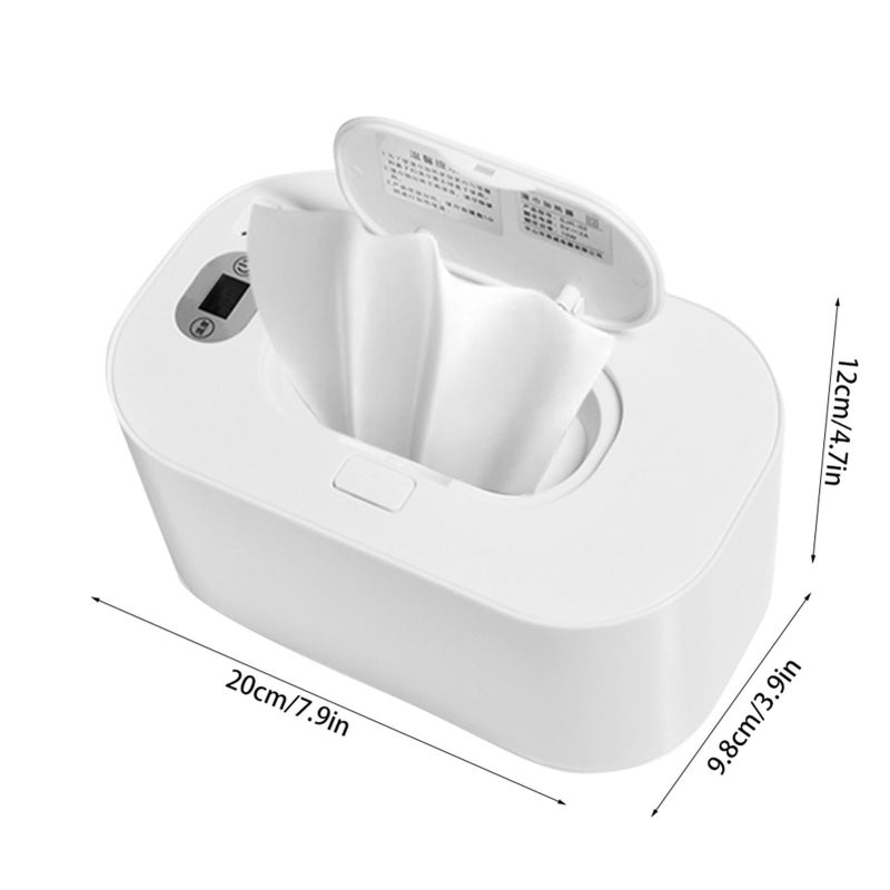 Adjustable Temperature White USB Baby Wipe Warmer Dispenser 5V 2A Low Power Consumption - Image 3