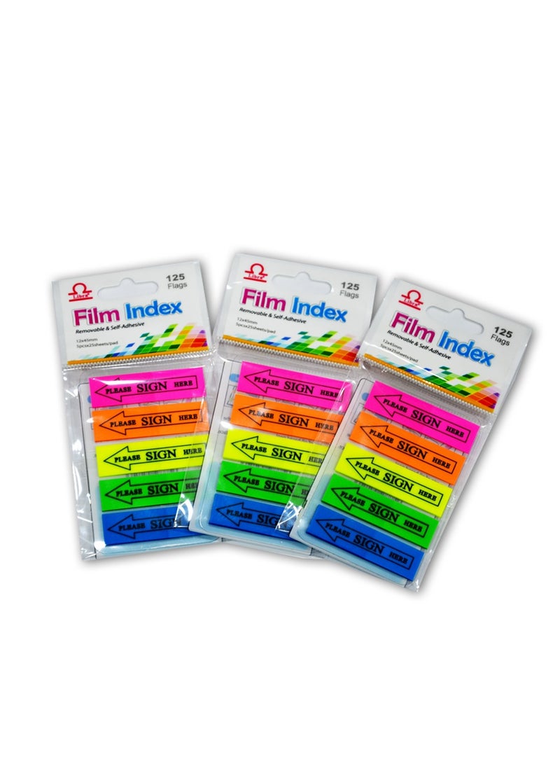 Libra Imprinted (Sign Here) Removable & Self-Adhesive Film Index - Image 1