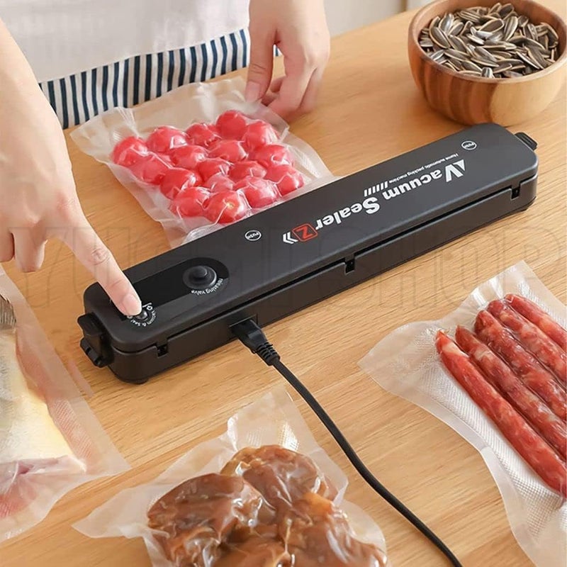 Dweezhet Vacuum Sealer Machine Automatic Fresh FoodSealer Vacuum Packing Machine for Fruits Meat Preservation with Dry Moist Sealing Modes with LED Multi Color - Image 4