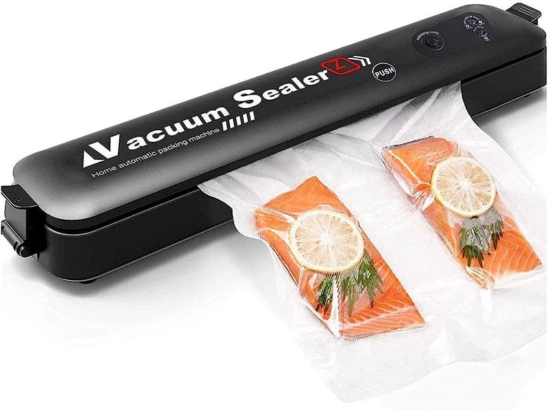 Dweezhet Vacuum Sealer Machine Automatic Fresh FoodSealer Vacuum Packing Machine for Fruits Meat Preservation with Dry Moist Sealing Modes with LED Multi Color - Image 1