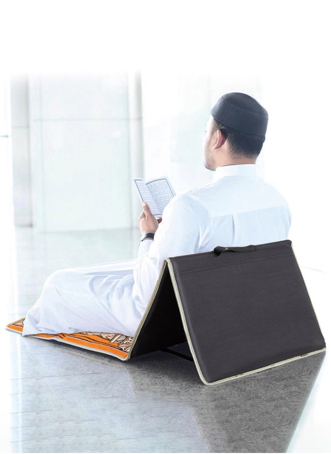 AL SANIDI Prayer Mat with Chair Trips Chair Orang Size110*55*34 Cm  - Image 3