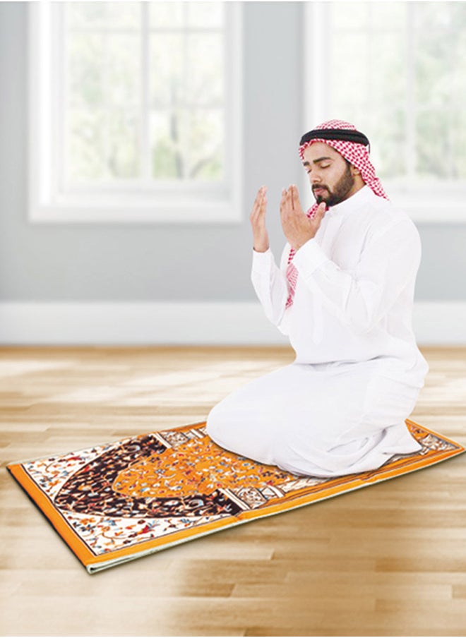 AL SANIDI Prayer Mat with Chair Trips Chair Orang Size110*55*34 Cm  - Image 2