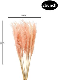 Artificial Dried Pampas Grass Flowers 4-Piece Reed Sticks Spray Fake Flower For Decoration Wholesale Dried Feather Grass Bouquet Vase(White-4-Piece)