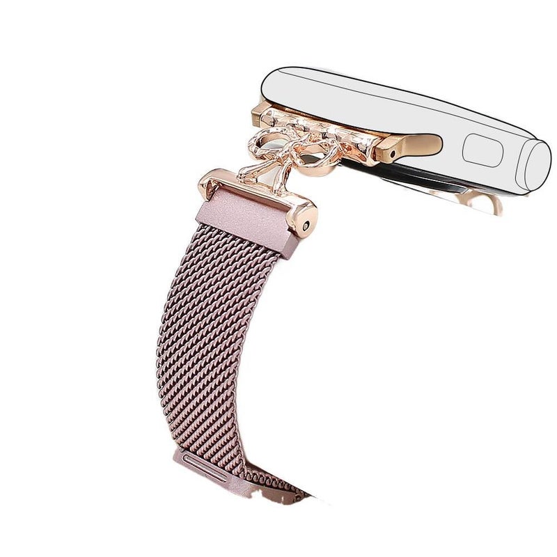 QX سوار ساعة ذكية سوار معدني من الستانلس ستيل متوافق مع Apple Watch / SE بملاءمة قابلة للتعديل وحزام بديل بتصميم معدني أنيق باللون فضي قابل للتعديل باللون الفضي - Image 5