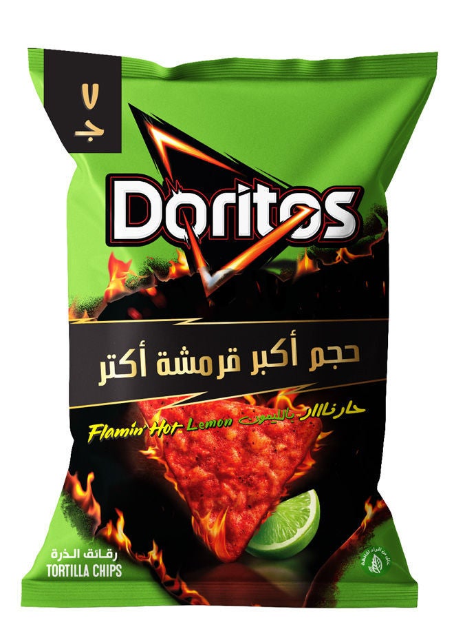 Doritos Flamin Hot Lemon Tortila Chips 40-44g