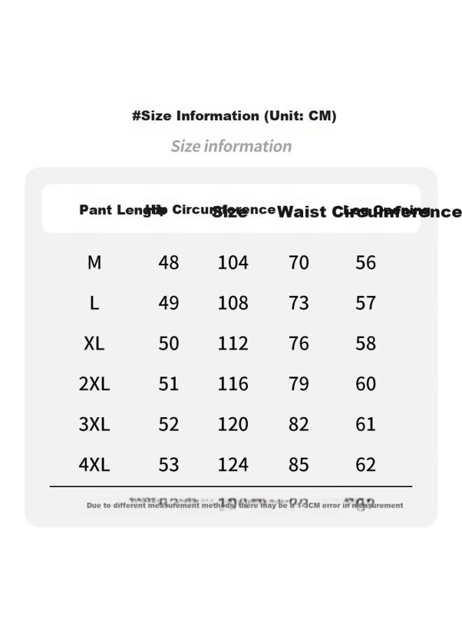 Pull Back Warrior Men's Summer Breathable Five-point Shorts Loose Sports Trend Pants Men's Quick-drying Casual Pants Men's Gray XL - Image 3