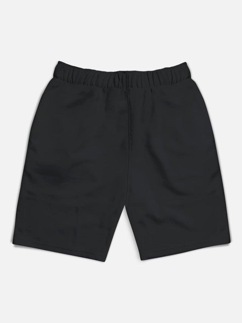 HELLCAT Pack of 3 Trendy Typographic Printed Mid Rise Shorts for Boys - Orange/Grey/Dark Grey / 3-4 Years - Image 5
