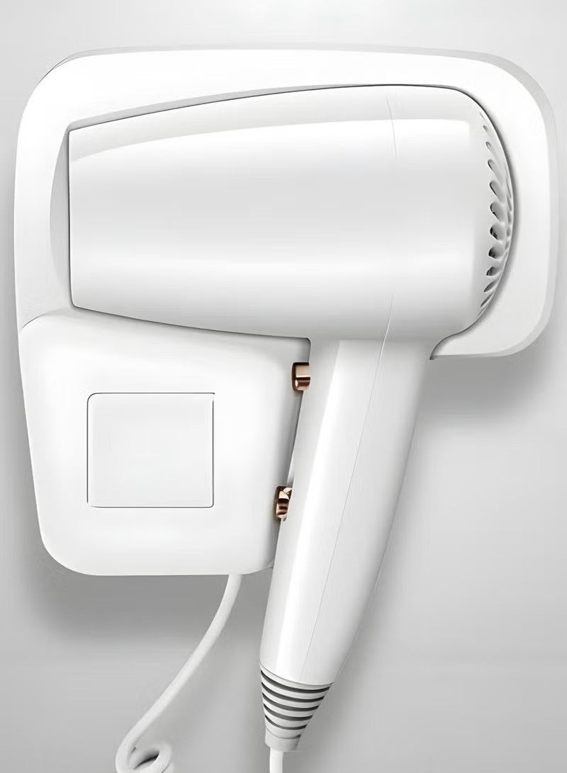 PRIMO PLUS Professional Wall-Mounted Hair Dryer: Compact, Lightweight, and Powerful 1200 W - No Drilling Required! Hot & Cold Settings, Automatic Shut-off, Moisture-Lock Technology, Quiet Operation - Image 3