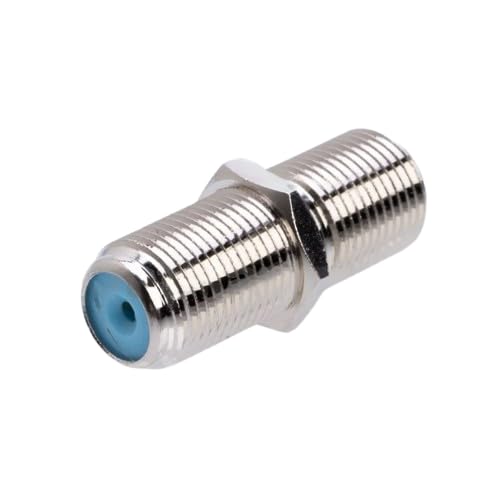 SATMAXIMUM F81 F-Type Coaxial Coupler, 3GHz Barrel Connector for RG6, RG59 & RG11, Nickel-Plated Coax Cable Extender for TV, Internet, Satellite & MoCA (10 PCS) - Image 4