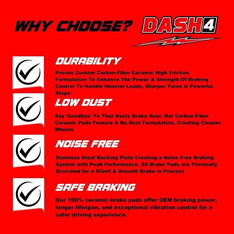Dash 4 MD855 Premium Semi-Metallic Brake Pads - Image 3