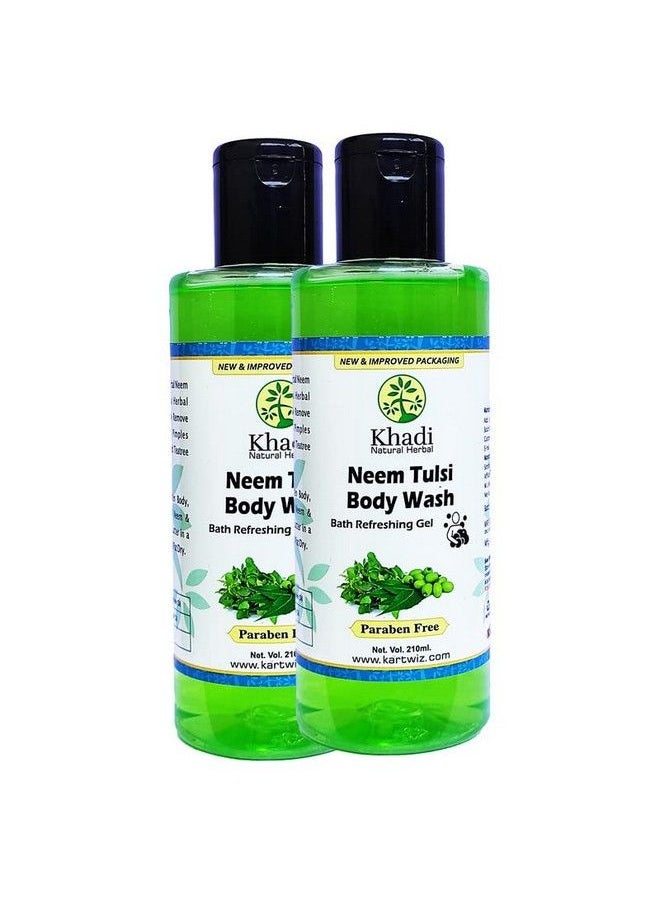 Khadi Natural Herbal Neem & Tulsi Body Wash 420Ml  - Image 1