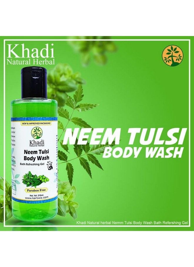 Khadi Natural Herbal Neem & Tulsi Body Wash 420Ml  - Image 4