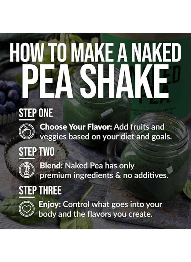 Pea - Chocolate Peanut Butter Protein Organic Cocoa, Organic Coconut Sugar - No GMO, No Soy, and Gluten Free, - 52 Servings