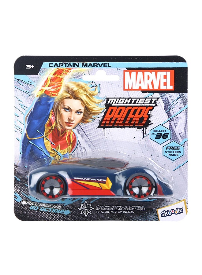 Marvel Skoodle Pull Back Mightiest Racer Captain Skoodle – Toy Vehicle for Kids Ages 3+ - Image 1